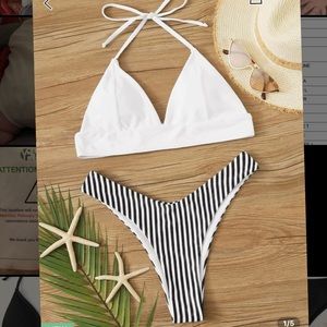 SHEIN - high cut bikini with triangle top